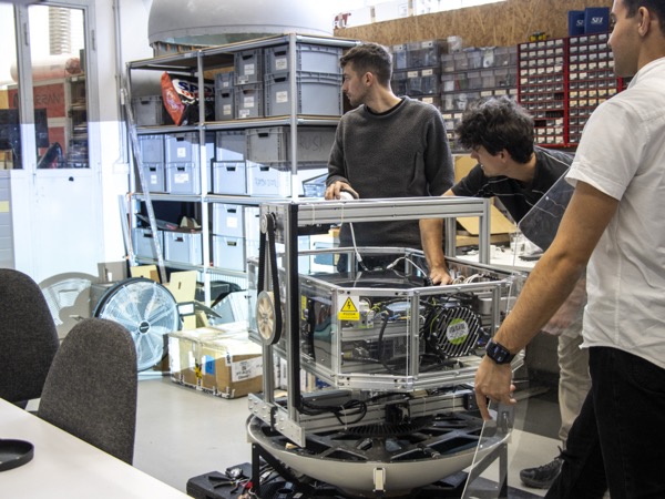 OKO CNC milled aluminium housing during fabrication